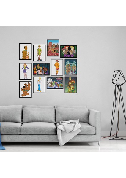 Scooby-Doo 12 Parça Mdf Tablo