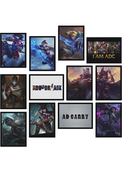Adc Lol 12 Parça Mdf Tablo