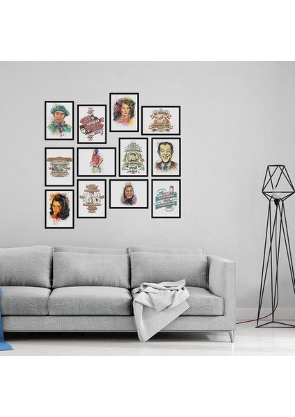 Yeşilçam Poster 12 Parça Mdf Tablo fiyatları