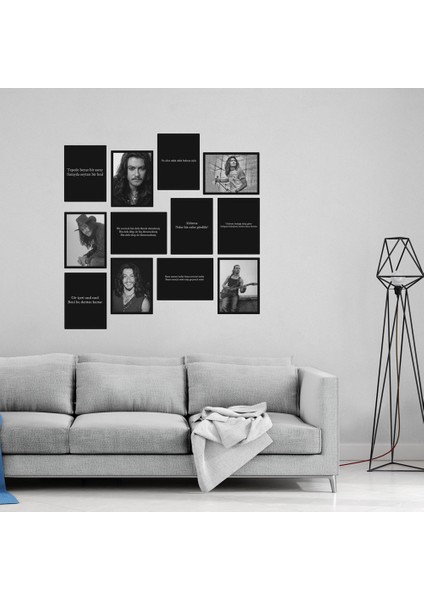 Barış Akarsu 12 Parça Mdf Tablo