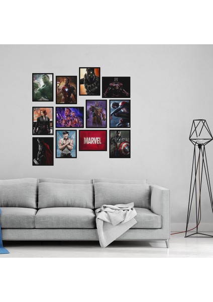 Marvel Series 12 Parça Mdf Tablo