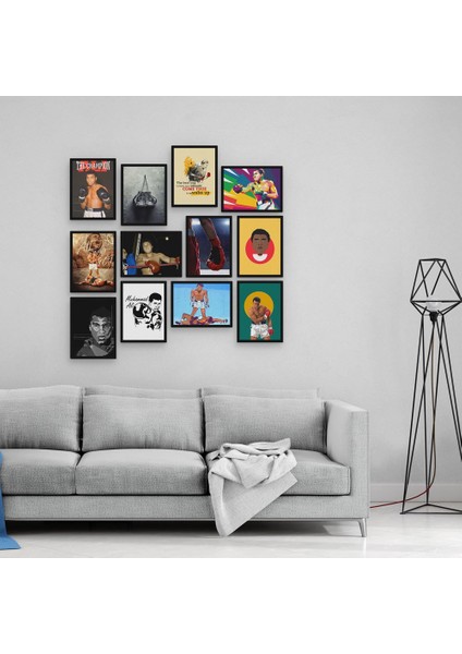 Muhammed Ali 12 Parça Mdf Tablo