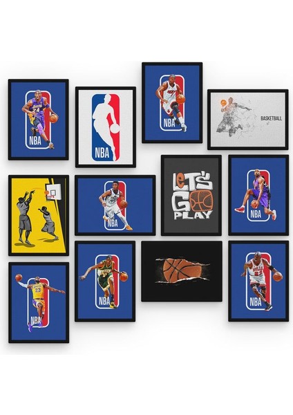 Nba 12 Parça Mdf Tablo