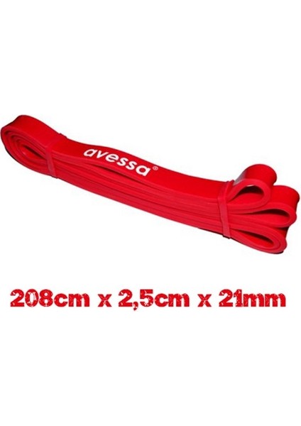 Latex Güç Bandı 21MM Orta Kırmızı