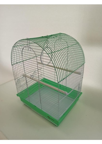 2 Kapı Davul Kuş Kafes 35 x 28 x 46 cm Yeşil