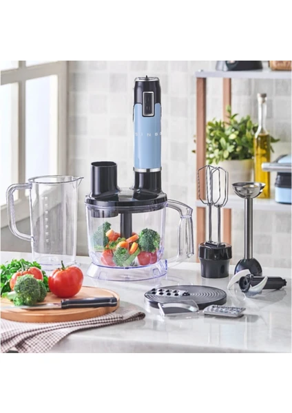 SHB-3178 1000 W El Blender Seti Mavi