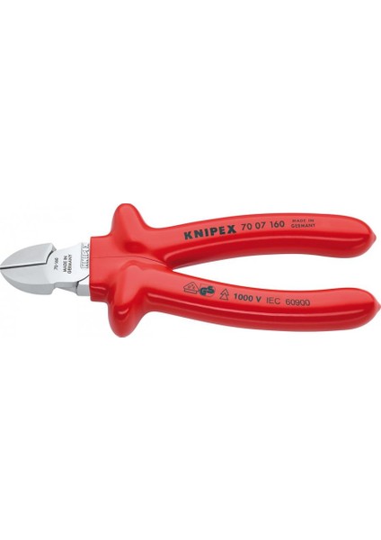 70 07 180 Yan Keski, Daldırma Izolelei Vde 180 mm