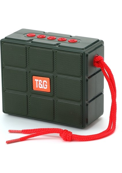 TG311 LED El Feneri Taşınabilir Bluetooth Hoparlör Yeşil (Yurt Dışından)