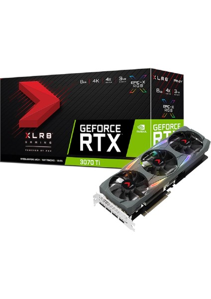 Geforce RTX 3070 Ti 8GB Xlr8 Gaming Uprısıng Epıc-X RGB Triple Fan Ekran Kartı VCG3070T8TFXMPB