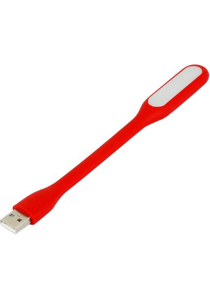 Esnek USB Pc Notebook LED Lamba Aydınlatma - AL2488 Kırmızı Renk