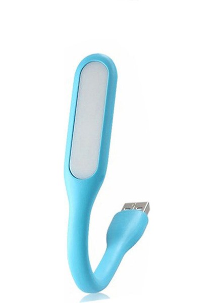 Esnek USB Pc Notebook LED Lamba Aydınlatma - AL2488 Mavi Renk
