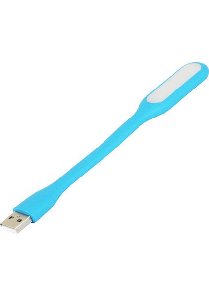 Esnek USB Pc Notebook LED Lamba Aydınlatma - AL2488 Mavi Renk