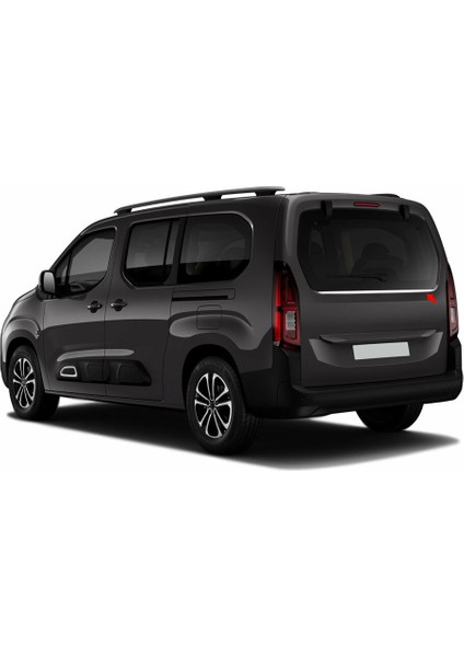 Citroen Berlingo 2019- Üzeri Uyumlu Krom Arka Cam Altı Çıta Paslanmaz Çelik