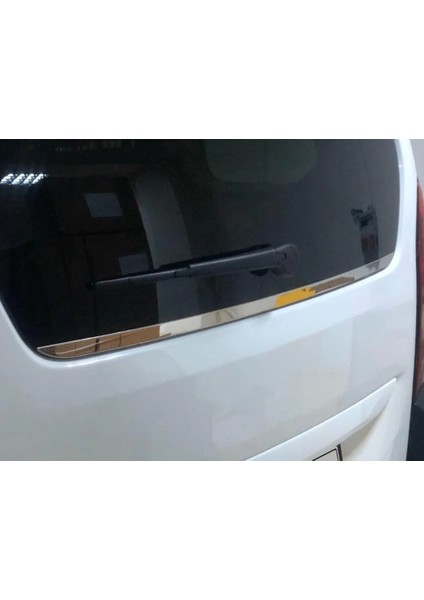 Citroen Berlingo 2019- Üzeri Uyumlu Krom Arka Cam Altı Çıta Paslanmaz Çelik