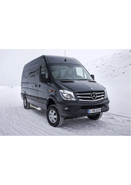 Mercedes Sprinter W906 Fl 2013-2018 Uyumlu Krom Ön Panjur 5 Parça Paslanmaz Çelik