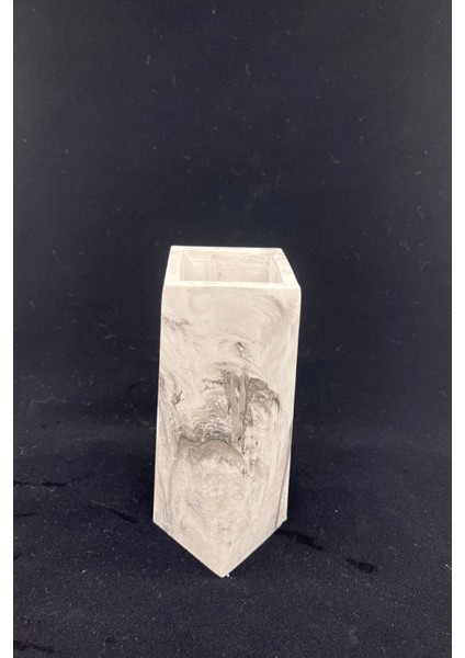 Geometrik Uzun Mermer Desenli Beton Saksı Vazo fiyatları