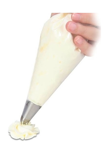 Krema Sıkma Torbası 6 Farklı Uç Pasta Seti Kek Süsleme Aparatı