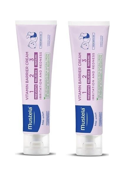 Vitamin Barrier Cream 1.2.3 Pişik Kremi 100 ml 2'li