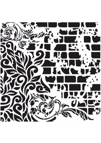 Gcs-5 Grunge Stencil 45 x 45 cm