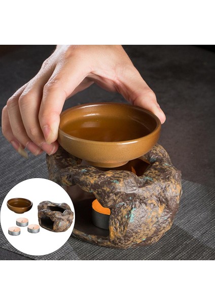 B Baosity Sıcak Teaware Soba Stoneware Mum Isıtma Isıtıcı Çaydanlık Tutucu, Kupası ile Yetişkinler Için (Yurt Dışından)