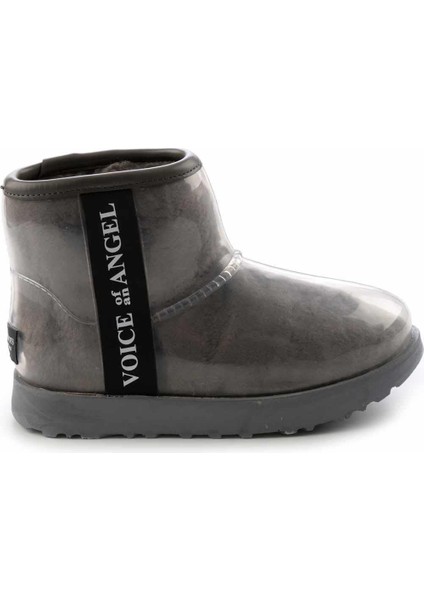 Gri Kürklü Kadın Bot & Bootie K02661000197