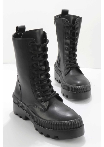 Siyah Kadın Bot & Bootie K02678020809