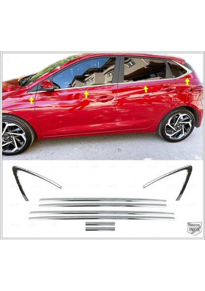 Hyundai İ20 Krom Cam Çıtası 8 Parça 2020> Paslanmaz Çelik fiyatları
