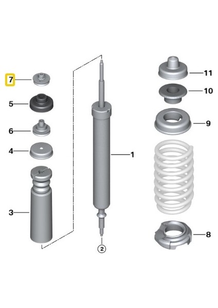 Bmw 1 ve 3 Serisi Uyumlu Arka Amortisör Üst Destek Takozu 33506771737 fiyatları