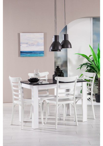 Mirage Efes Mutfak Masa Takımı Beyaz