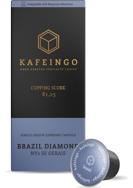 10'lu Kapsül Kahve Kutusu - Brazil Diamond Ny2 Ss Gerais