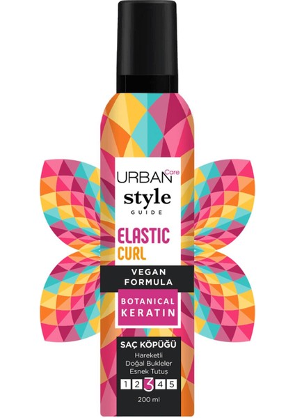 Urban Care Style Guide Saç Köpüğü Elastic Curl 200 ml Saç Köpüğü