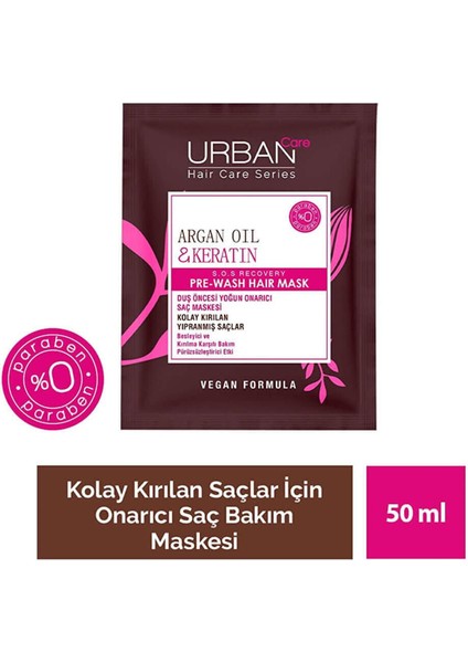 Saç Maskesi Besleyici Argan Oil ve Keratin 50 ml Saç Maskesi