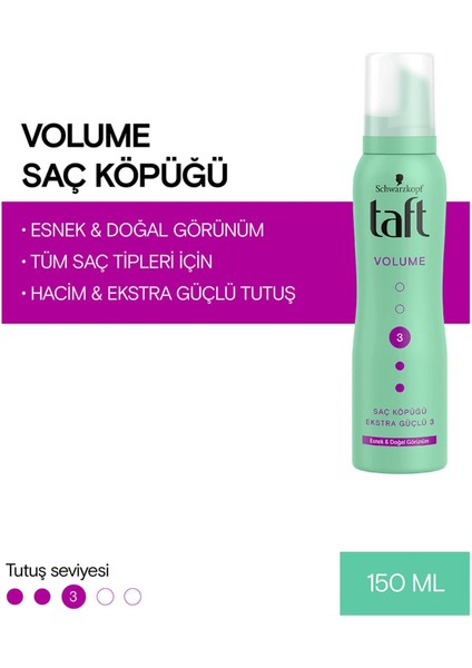 Volumen Köpük 150 ml Saç Köpüğü