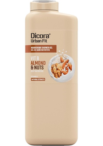Urban Fit Duş Jeli B Vitamini Badem ve Fındık 400 ml Duş Jeli