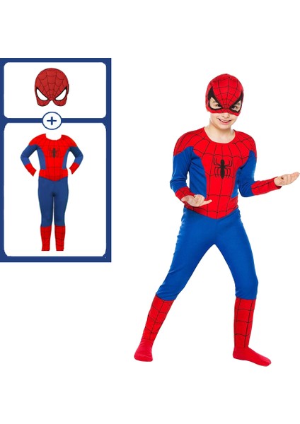 Spiderman Örümcek Adam Kostümü Çocuk Spiderman Kostümü