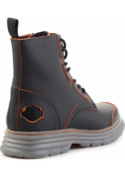 Black Orange Leather Erkek Bot & Bootie HD17772646 indirimleri