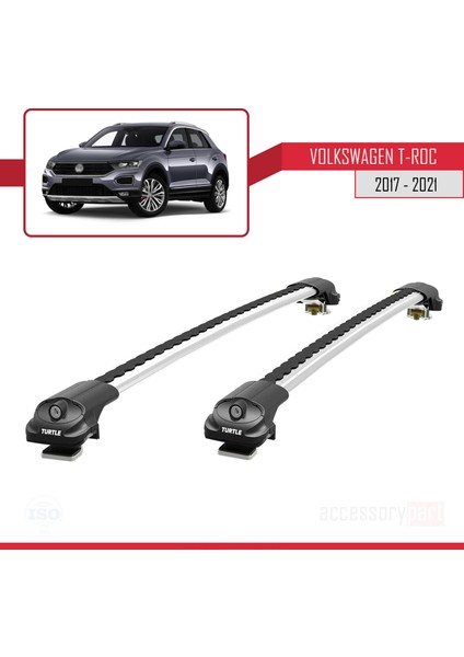 Volkswagen T-Roc 2017 ve Sonrası Turtle Ara Atkı Tavan Barı Gri fiyatları
