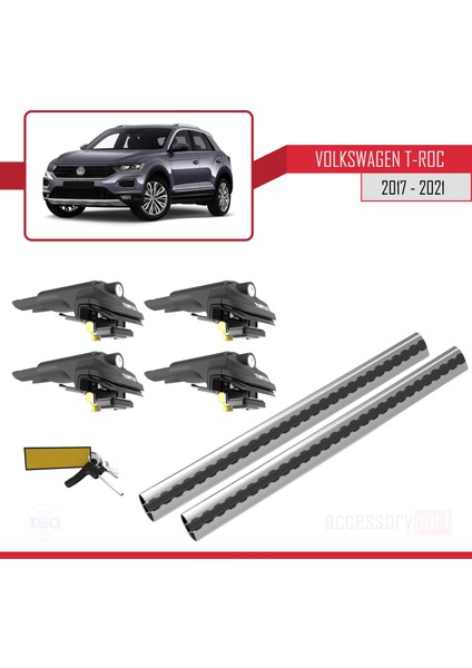 Volkswagen T-Roc 2017 ve Sonrası Turtle Ara Atkı Tavan Barı Gri fırsatları