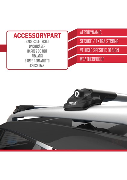 Volkswagen T-Roc 2017 ve Sonrası Turtle Ara Atkı Tavan Barı Gri indirimleri