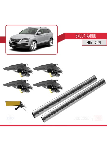 Skoda Karoq 2017 ve Sonrası Turtle Ara Atkı Tavan Barı Gri fırsatları