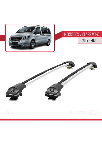 Mercedes V Class W447 2015 ve Sonrası Turtle Ara Atkı Tavan Barı Gri fiyatları