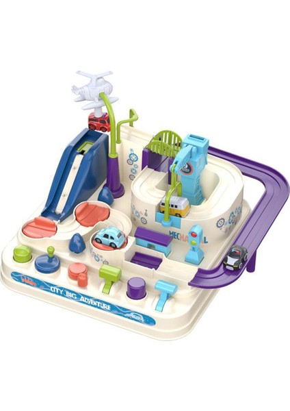 2x Yarış Araba Parça Eğitici Oyuncak Toddlers Arabalar Için Parçalar Macera Bulmaca Oyunları (Yurt Dışından)