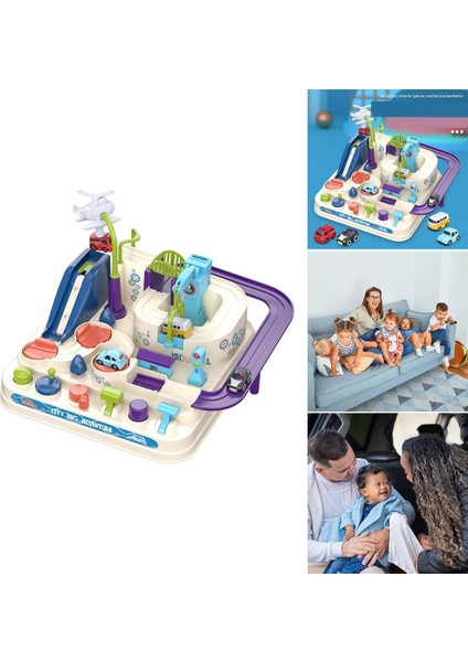 2x Yarış Araba Parça Eğitici Oyuncak Toddlers Arabalar Için Parçalar Macera Bulmaca Oyunları (Yurt Dışından)