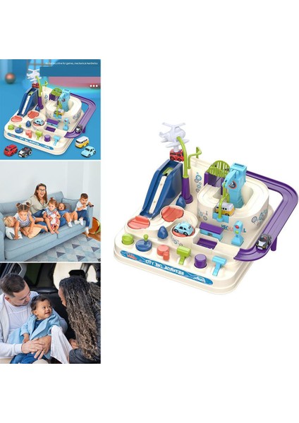 2x Yarış Araba Parça Eğitici Oyuncak Toddlers Arabalar Için Parçalar Macera Bulmaca Oyunları (Yurt Dışından)