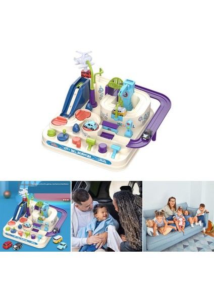 2x Yarış Araba Parça Eğitici Oyuncak Toddlers Arabalar Için Parçalar Macera Bulmaca Oyunları (Yurt Dışından)