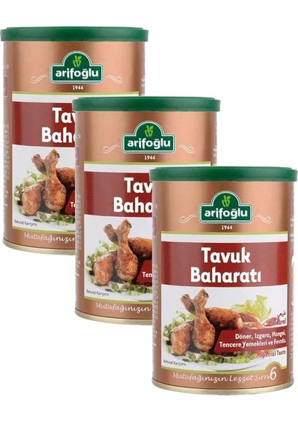 Tavuk Baharatı Teneke Kutu 3 x 180 gr