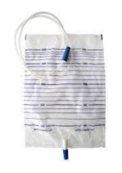 Steril Idrar Torbası Düz Musluklu 2000ML 10 Lu 5 Paket