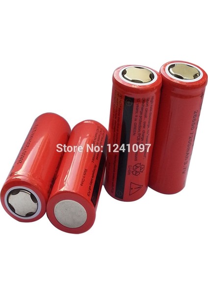 26650 Şarj Edilebilir Pil 7200MAH 3.7V
