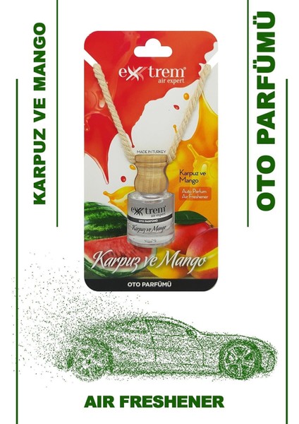 Oto Parfümü Karpuz-Mango 8ml x 3 Adet fiyatları