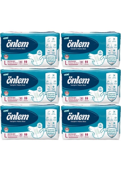 Hasta Bezi Bel Bantlı Tekstil Yüzey Large Büyük 180 Adet